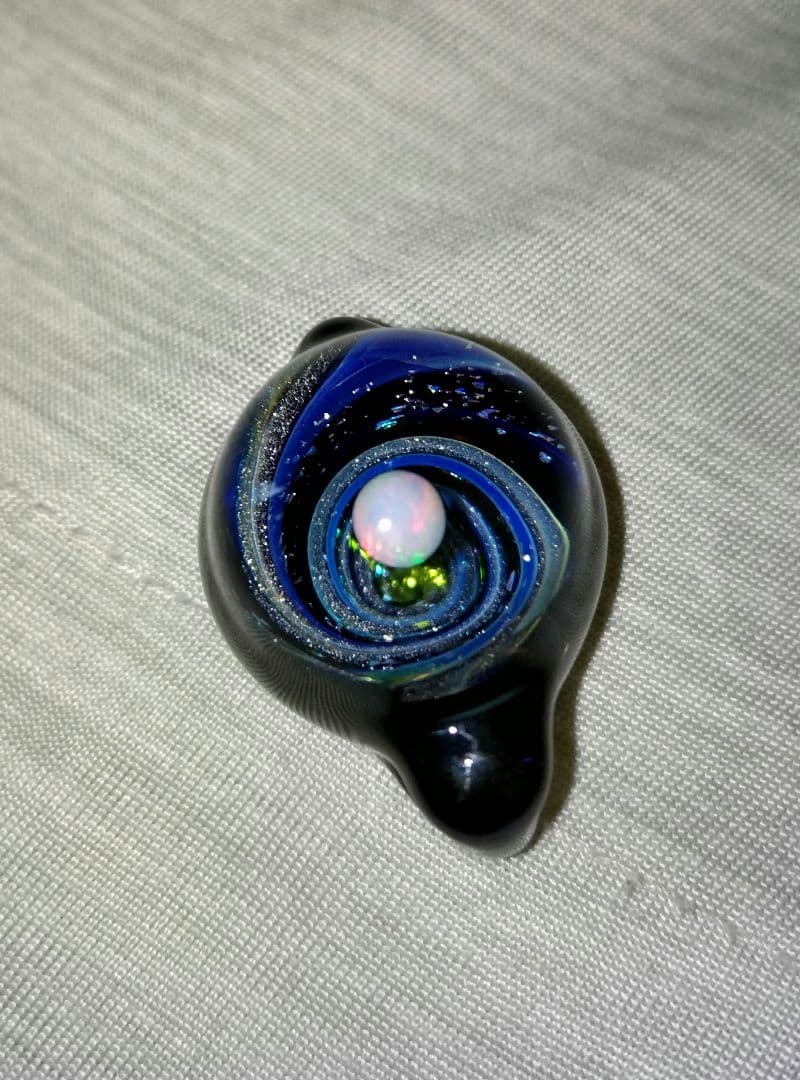 シンクロニシティグラスアート 宇宙 ブラックホールパイレックス/ガラスペンダント