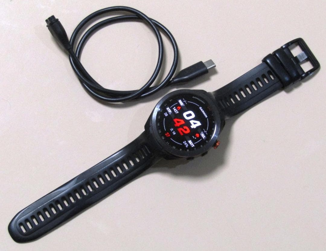 中古 ガーミン アプローチ S70 ブラック 47mm