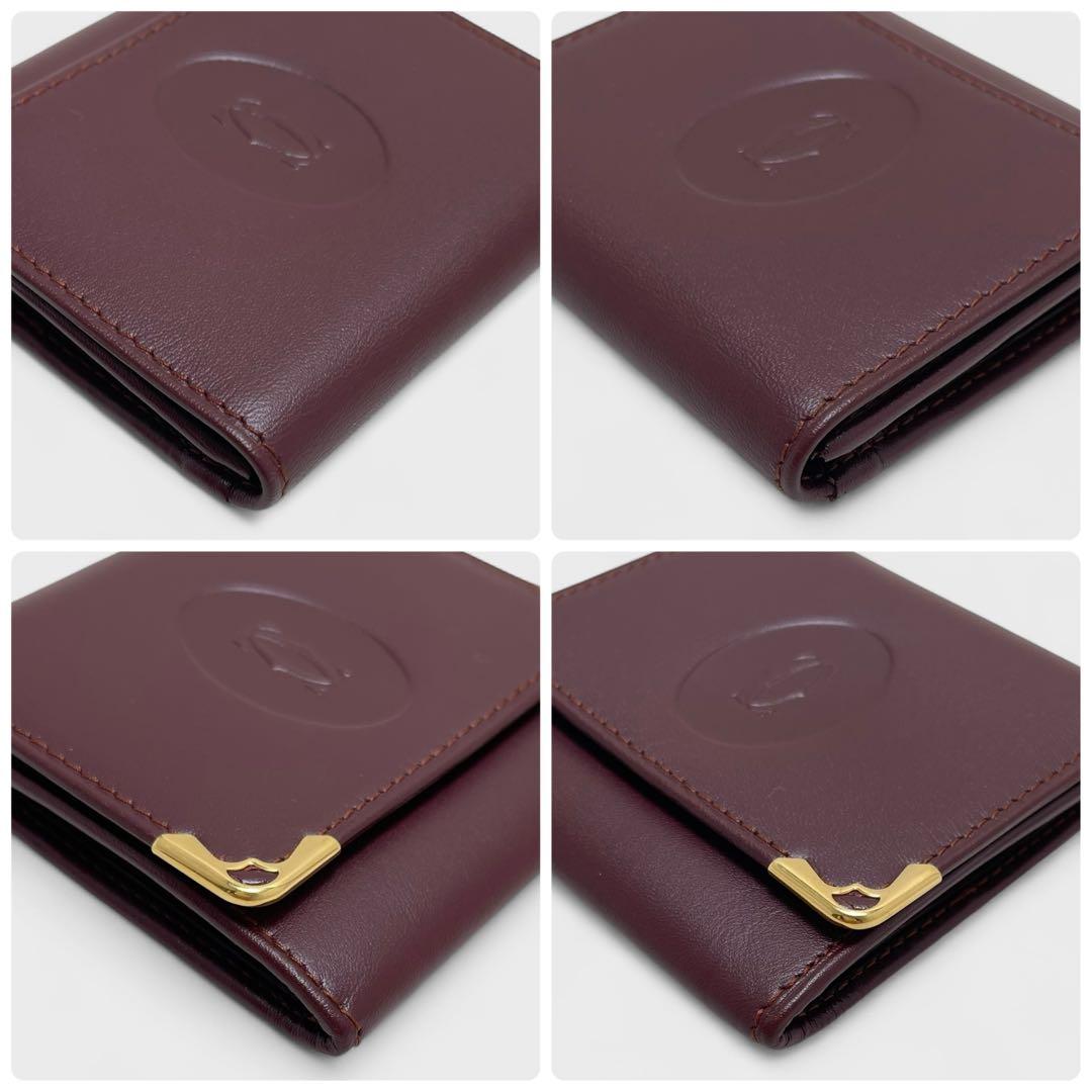 未使用✨ギャラ付き✨Cartier カルティエ マストライン 小銭入れ 赤×金