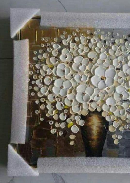 ※純粋な手描きの絵画 花 応接間掛画 玄関飾り 廊下壁画6