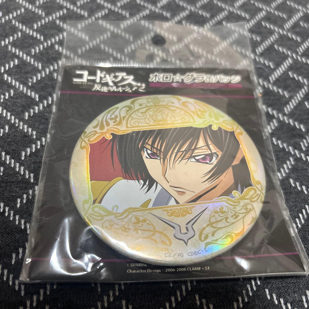 コードギアス　反逆のルルーシュ　ホログラ　缶バッジ　ルルーシュ