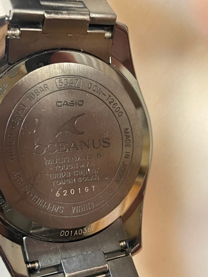 OCEANUS オシアナスソーラー電波　ブラックOCW-T2600B-1AJF