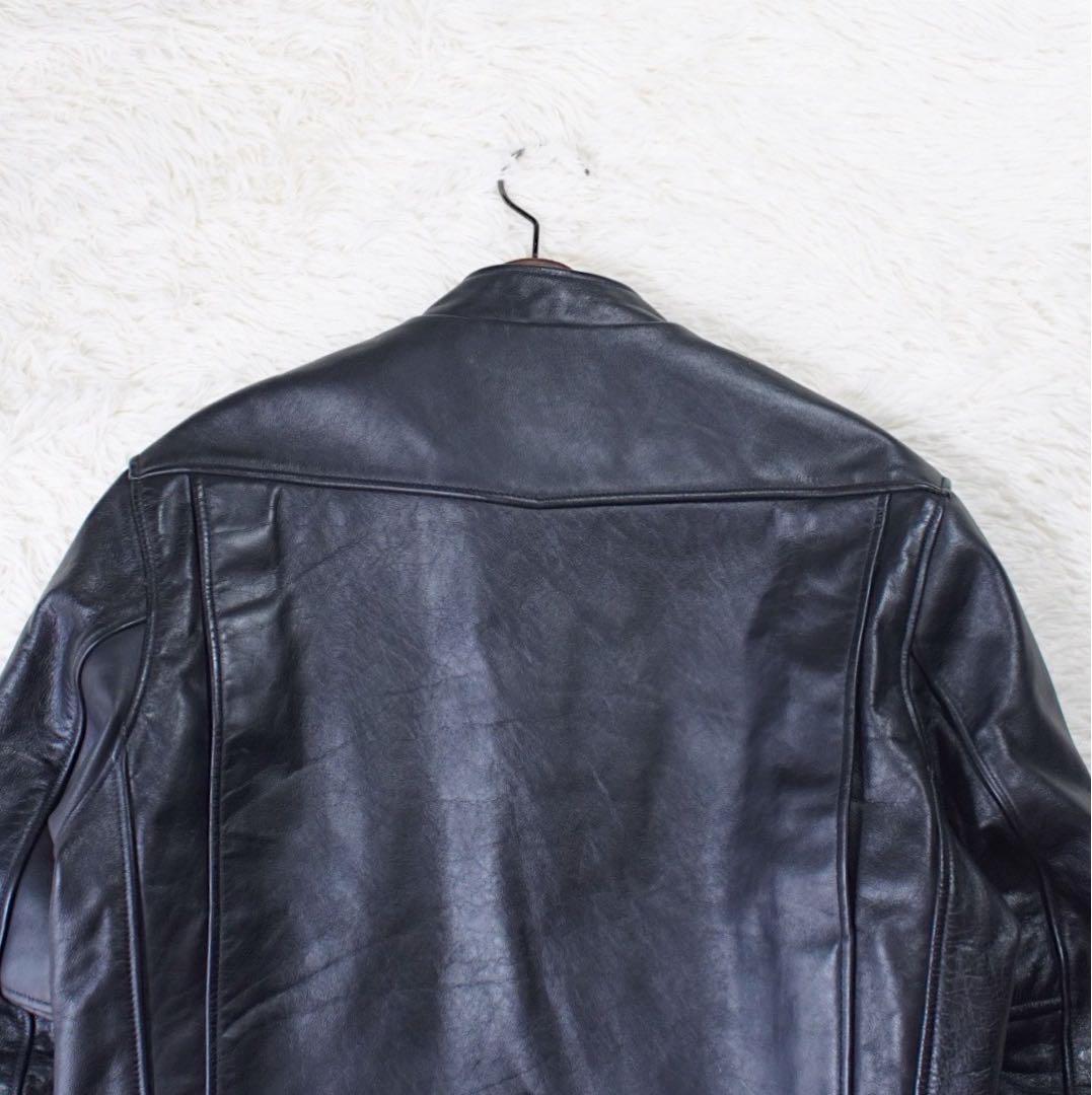 黄金サイズ《Harley-Davidson》シングルライダースジャケット(L)黒