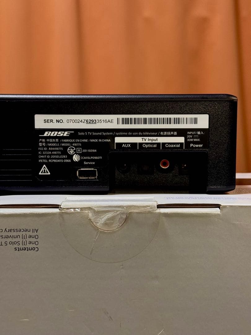 BOSE SOLO 5 Bluetoothスピーカー