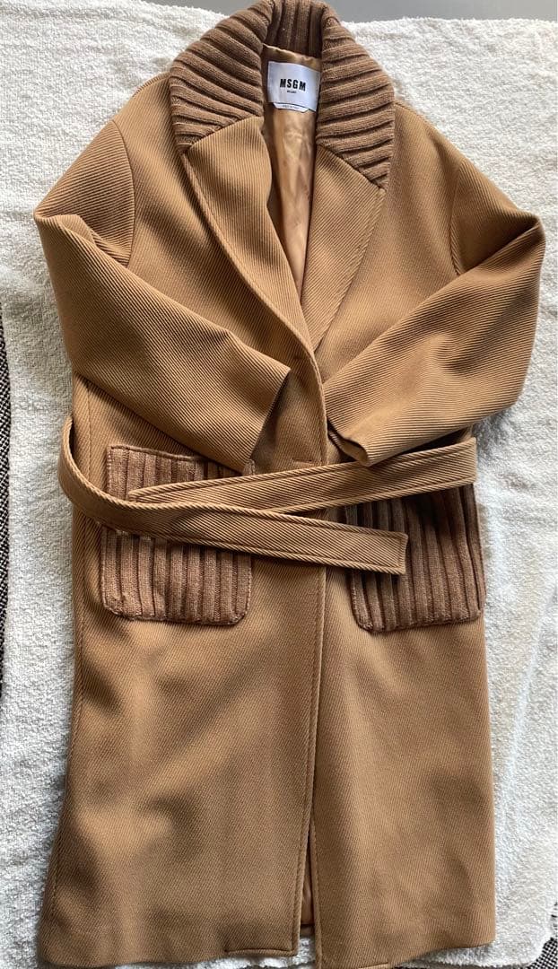 MSGM/キャメルカラーのロングコート