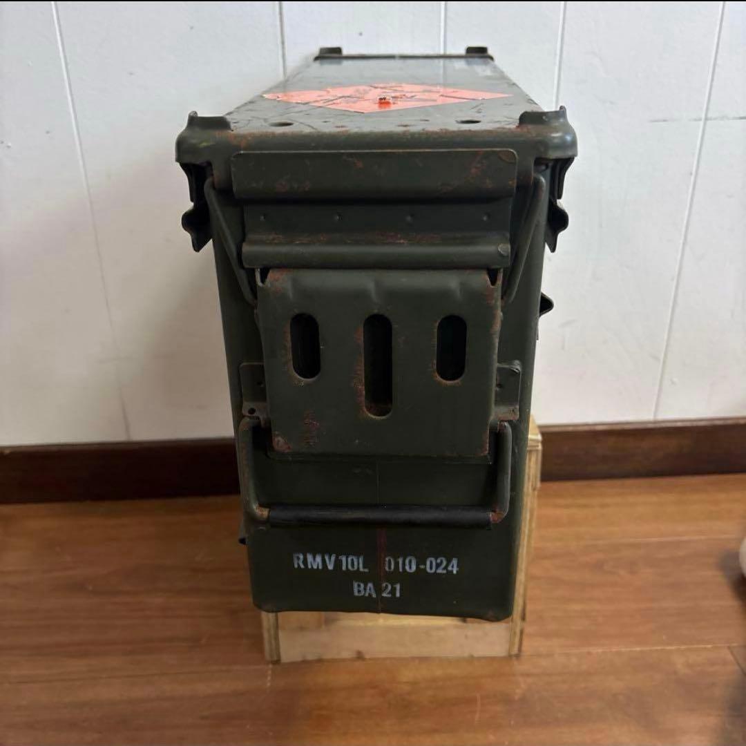 米軍　実物　AMMO BOX 40mm 32CARTRIDGES 弾薬箱
