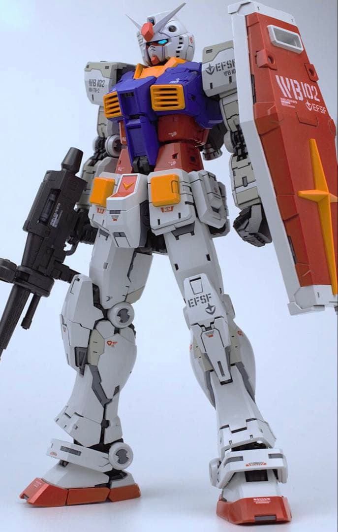 RG拡大版 1/100 RX-78 ガンダム FAT CAT 全塗装完成品 ①