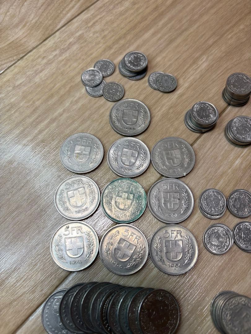 1-30 スイスフラン まとめ　127フラン　外貨　古銭