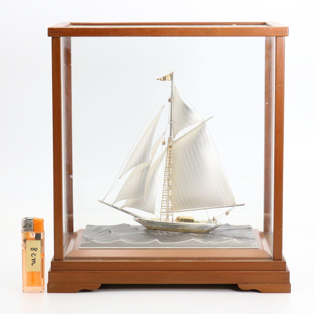 関工芸 武比古 SILVER985 銀製帆船ヨット 約101g　V364　GK1