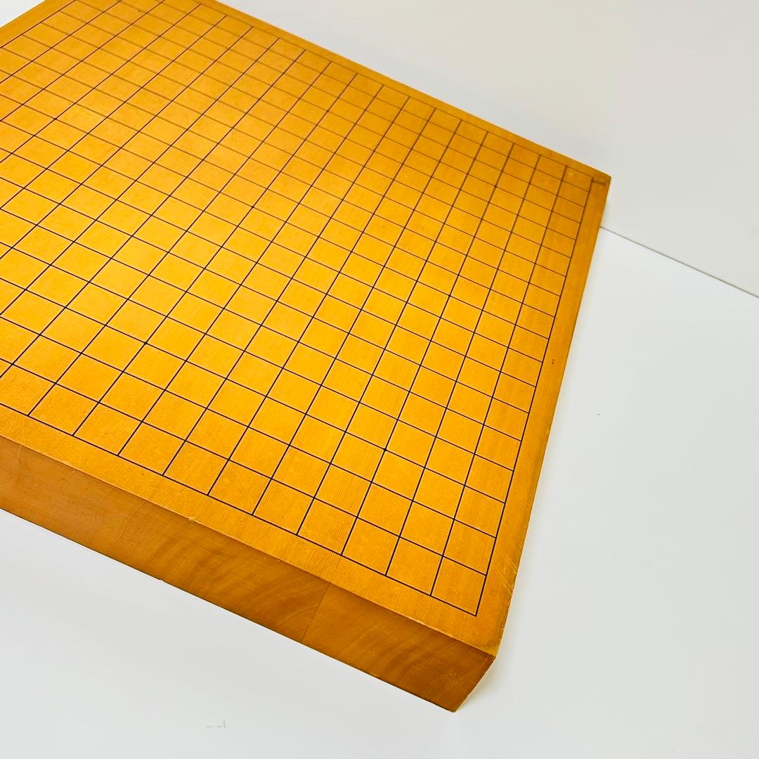 【極上品】卓上碁盤 高級天然木 ハギ板 天地柾 約2寸 3枚継