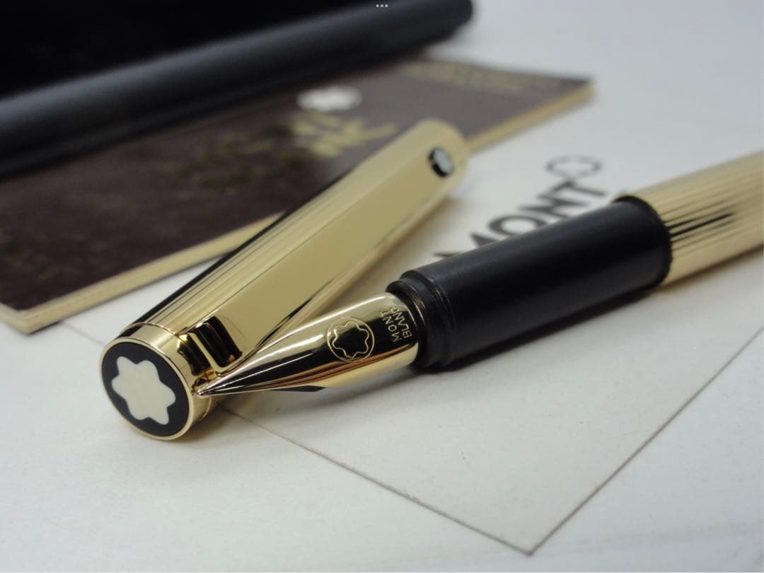 モンブラン　未使用に近い品！稀少度の高い金運を呼ぶ！総金張りSラインNo2147