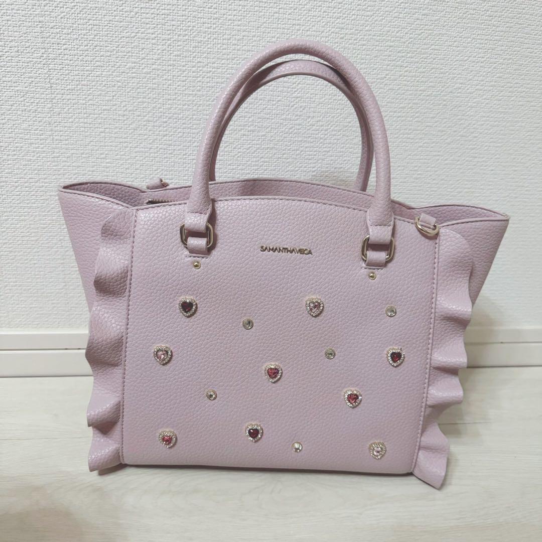 サマンサベガ　ビジューフラッターバッグ　美品