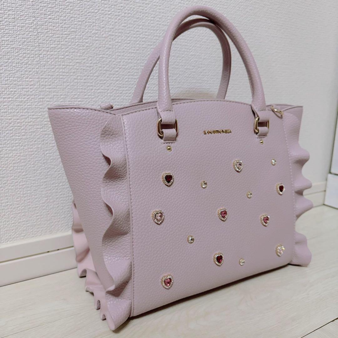 サマンサベガ　ビジューフラッターバッグ　美品