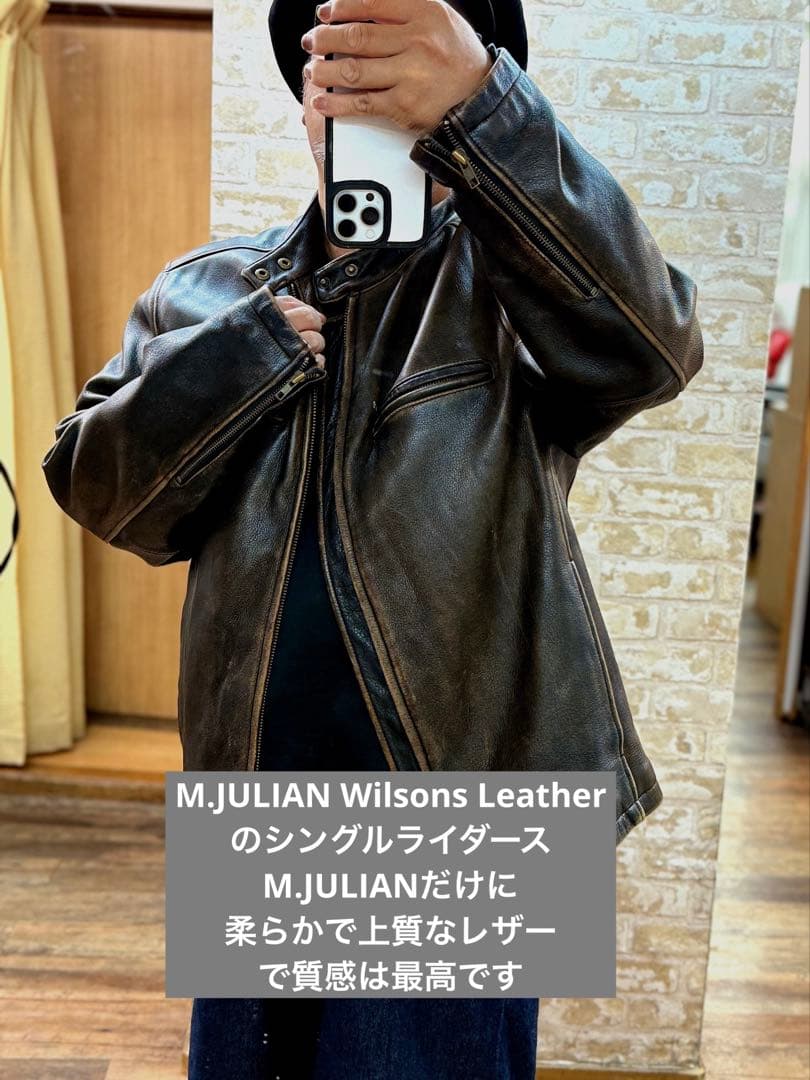 最終価格Wilsons Leather M.JULIAN ライダース