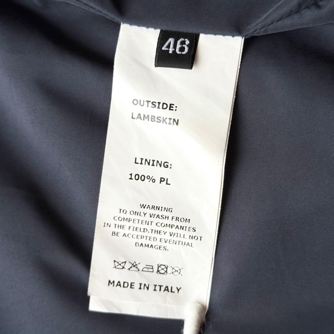 EMMETI JURI シングル ライダース ジャケット ラムレザー とろみ M