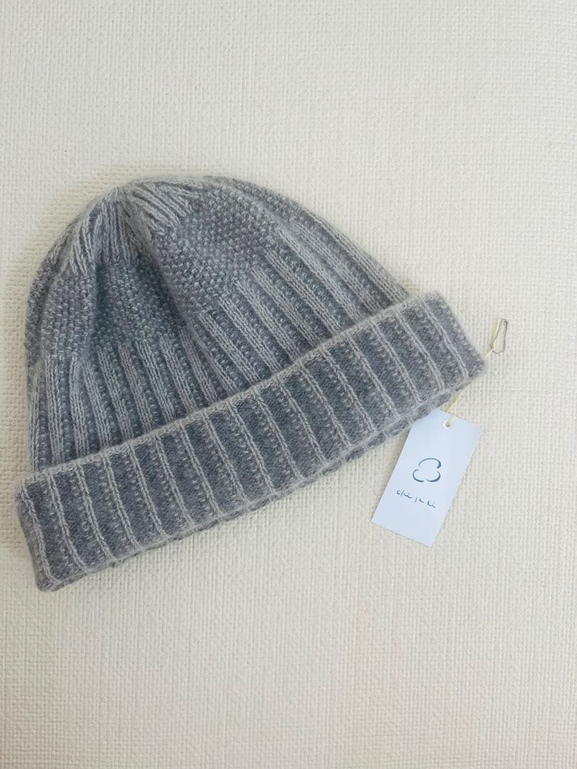 CHISAKI ◆チサキ　グレー リブ編み ニット帽