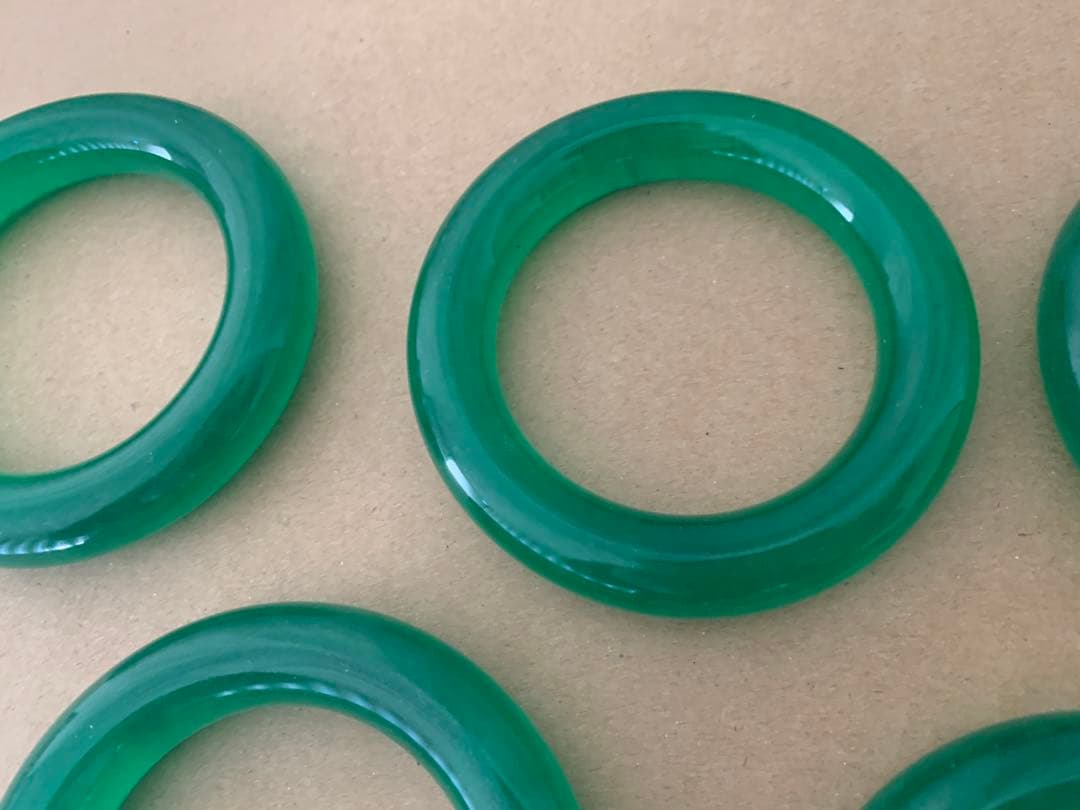 中国 時代物 天然石 腕輪 5点 古置物 古擺件 中国古美術 古美味 翡翠？