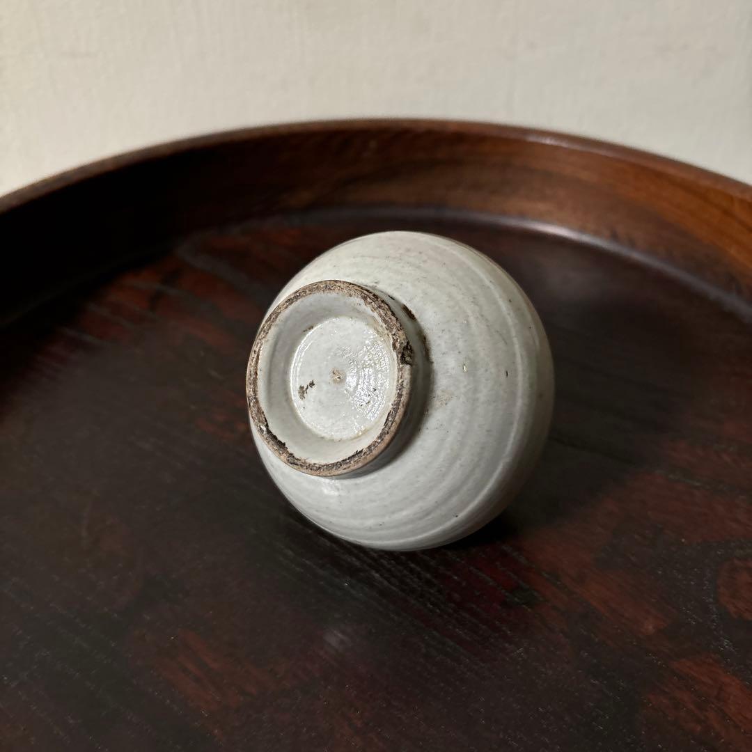 古伊万里染付油壷　⑤江戸時代　骨董　民芸　古道具　アンティーク　検:白洲正子李朝