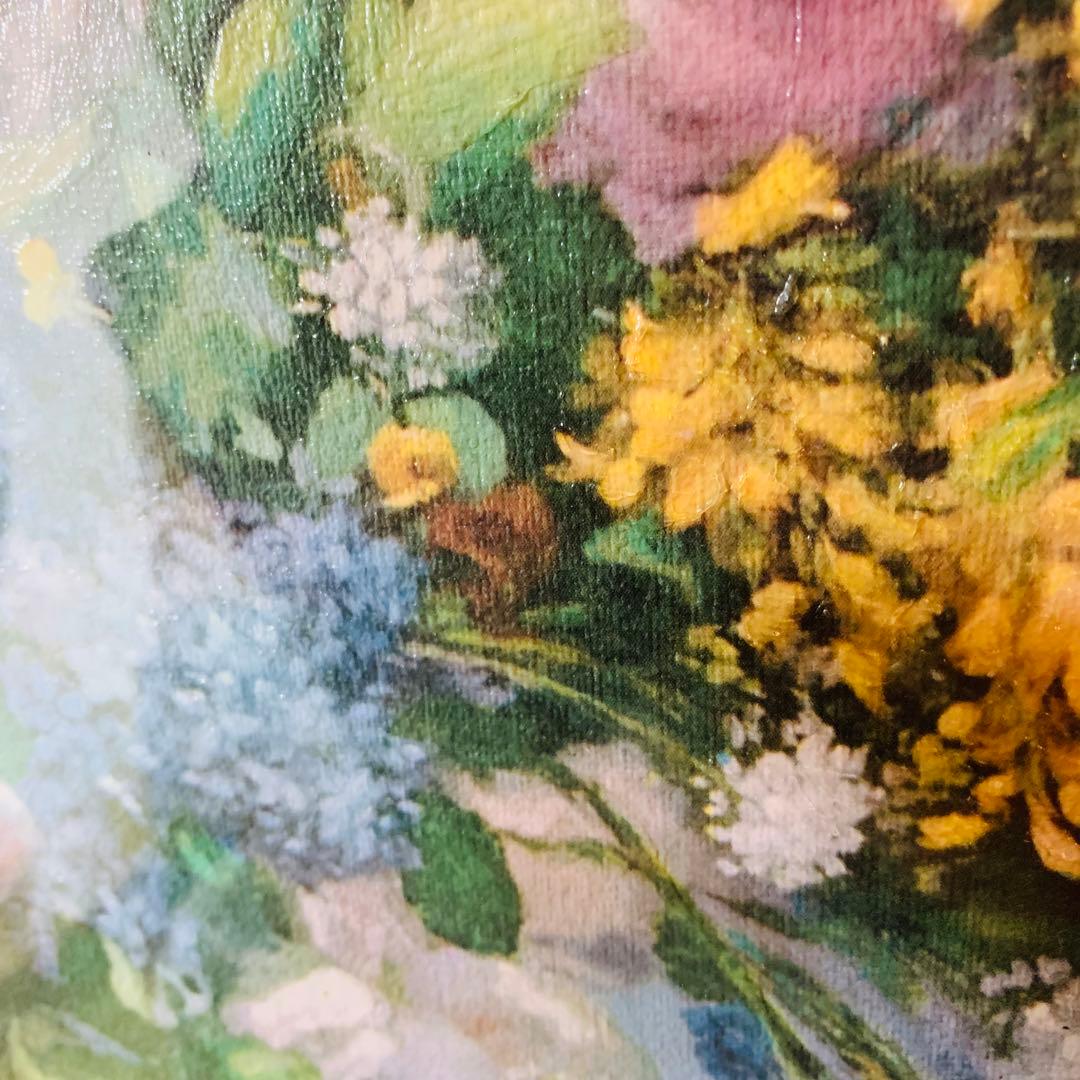 AUGUSTE RENOURE ルノワール　大きな花瓶の花束　絵画　額縁付