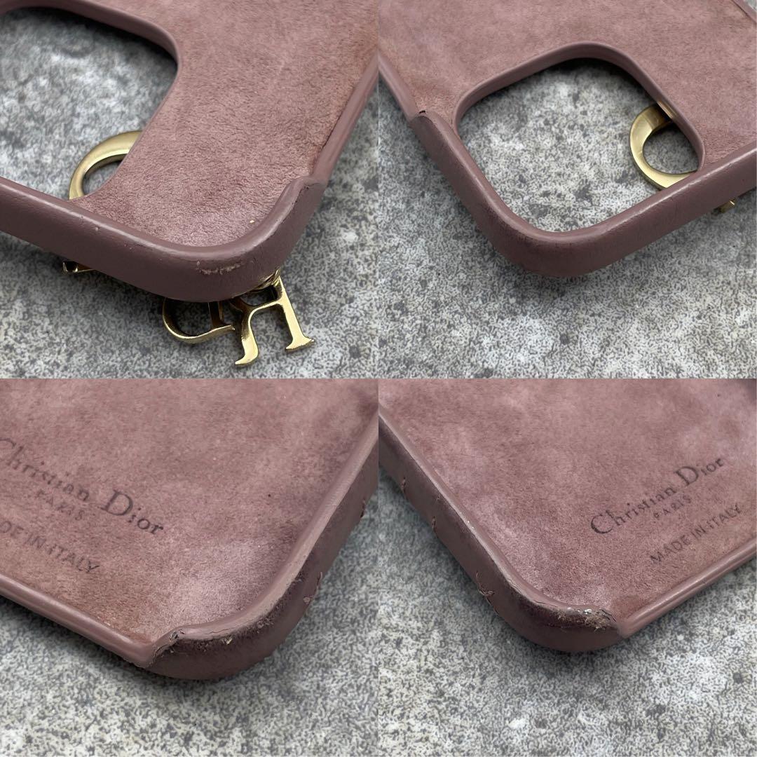 Dior ディオール iPhone 14Proケース カナージュラム　ピンク