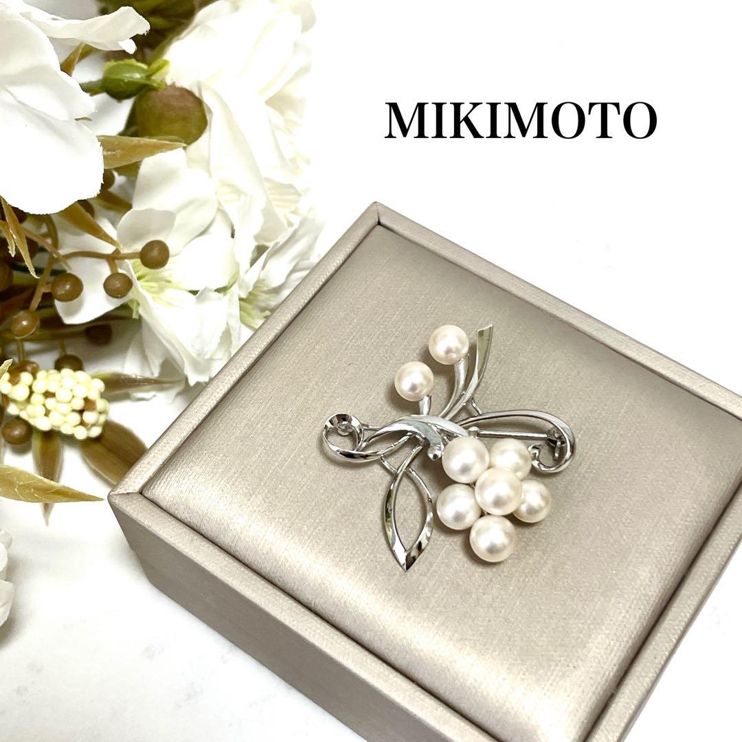 美品✨皇室御用達 MIKIMOTO ミキモト アコヤ真珠 パール ブローチ