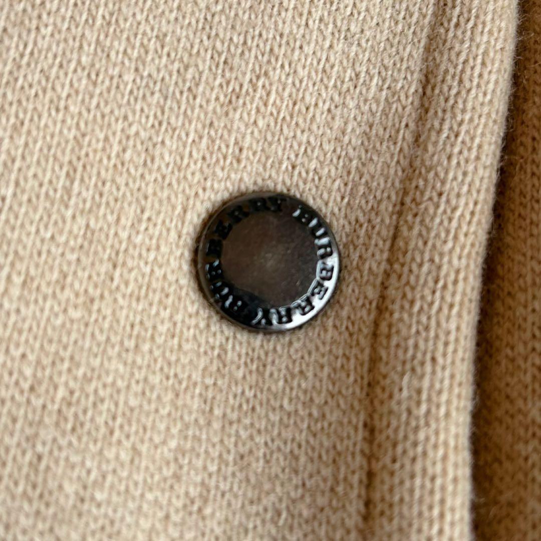 大きいサイズ✨ バーバリー　ウールコート　ノバチェック　ベージュ　刺繍ロゴ　44