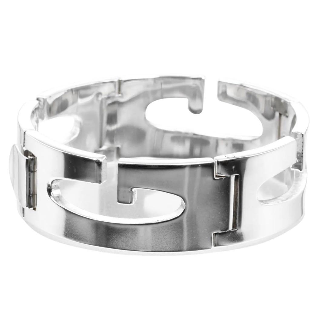 SV925 イタリア製 重量85.4g メンズ GUCCI シルバーブレスレット