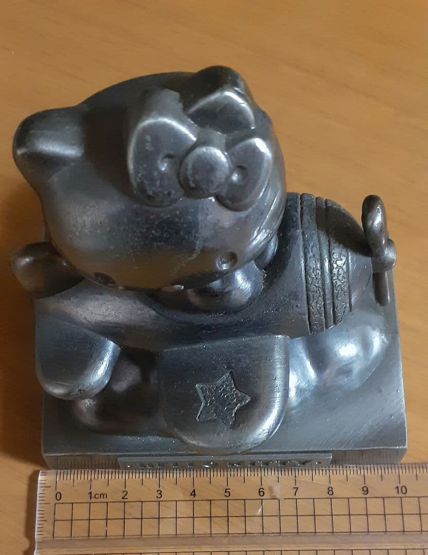 激レア キティ25周年Anniversaryシルバーオブジェ 1999年発売物