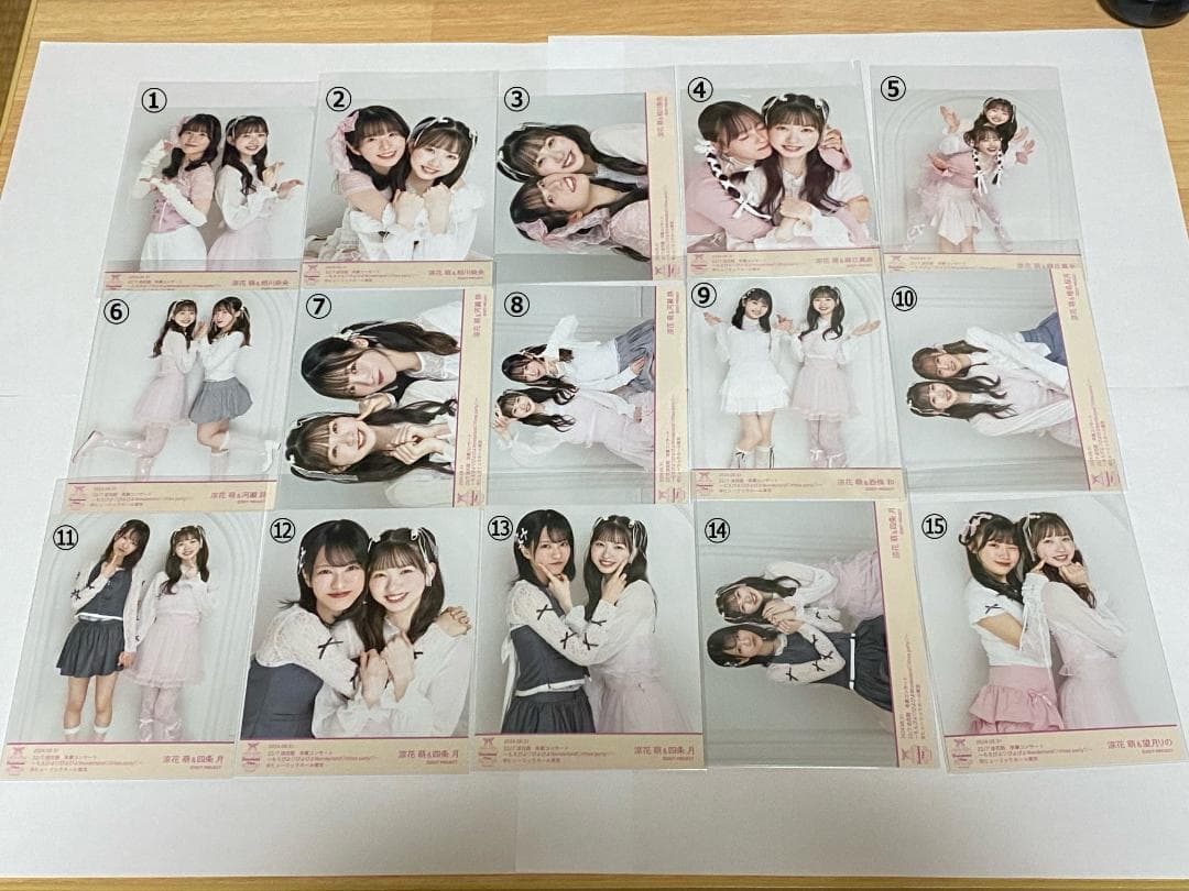 ナナニジ　涼花萌　卒コン衣装ブロマイド　バラ売り　22/7（ナナブンノニジュウニ