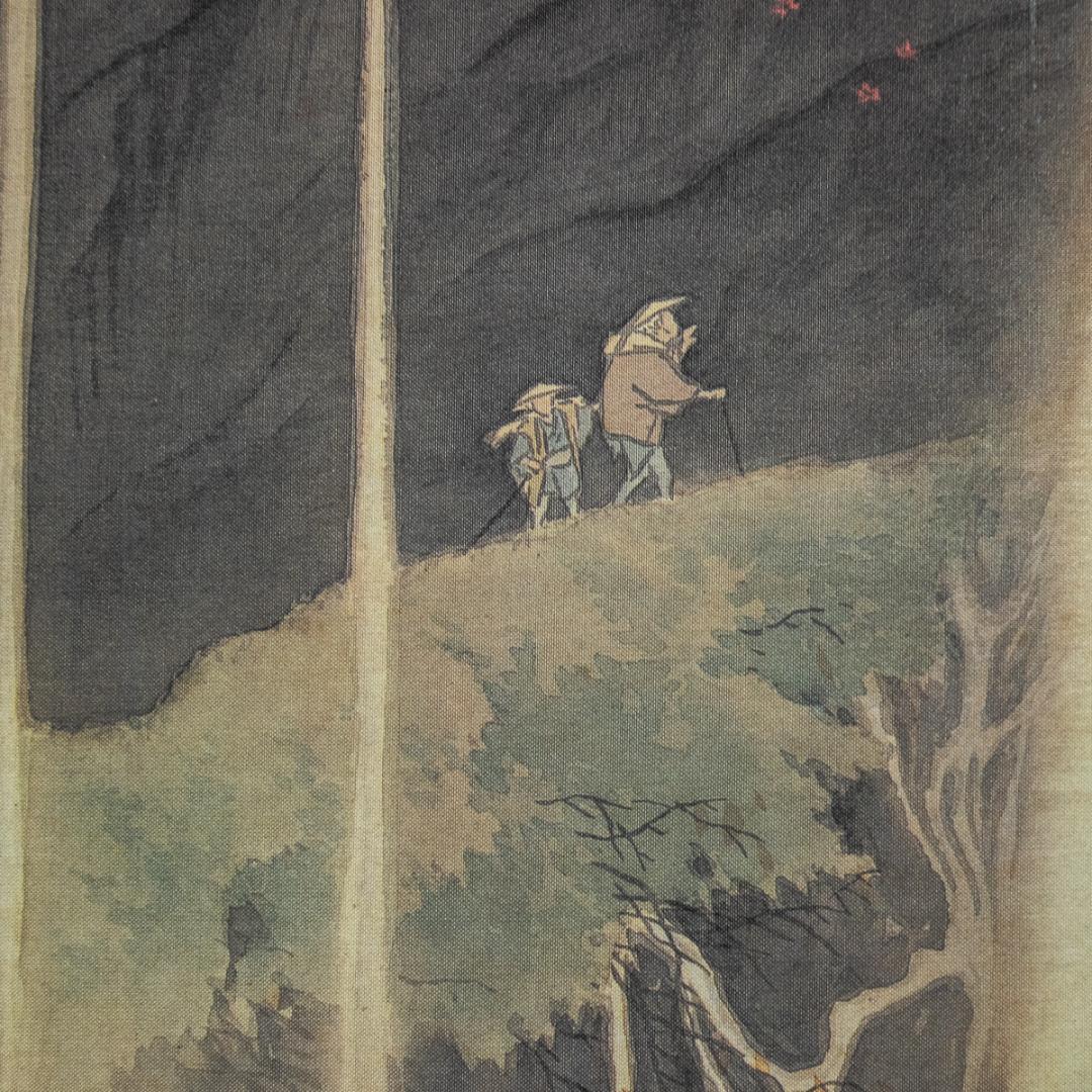 掛軸-1180　川合玉堂　日光裏見瀧　玉堂美術館監修　複製画