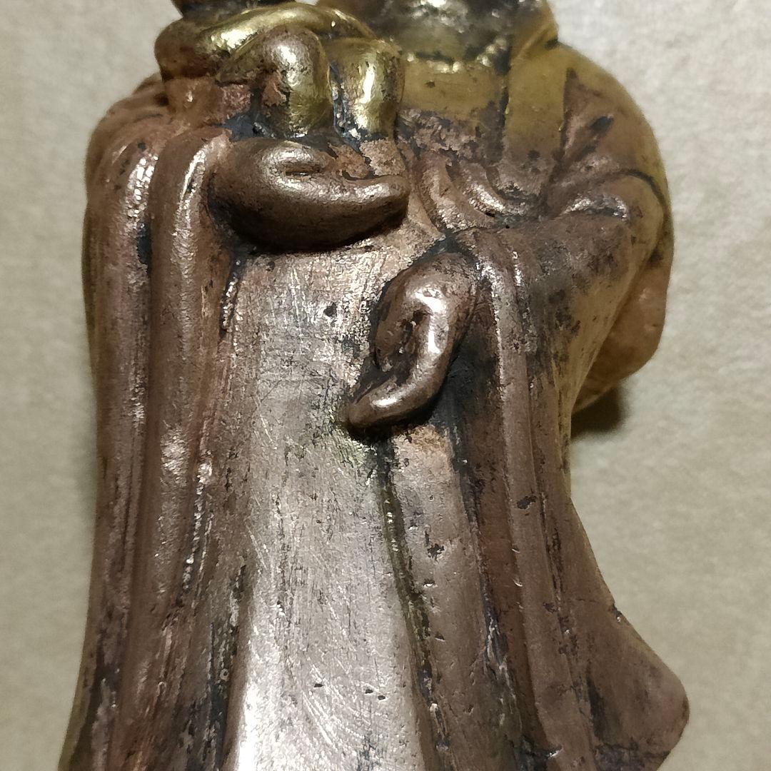 子供を抱いた観音様　慈母観音　時代物　骨董アンティーク　マリア観音No.183