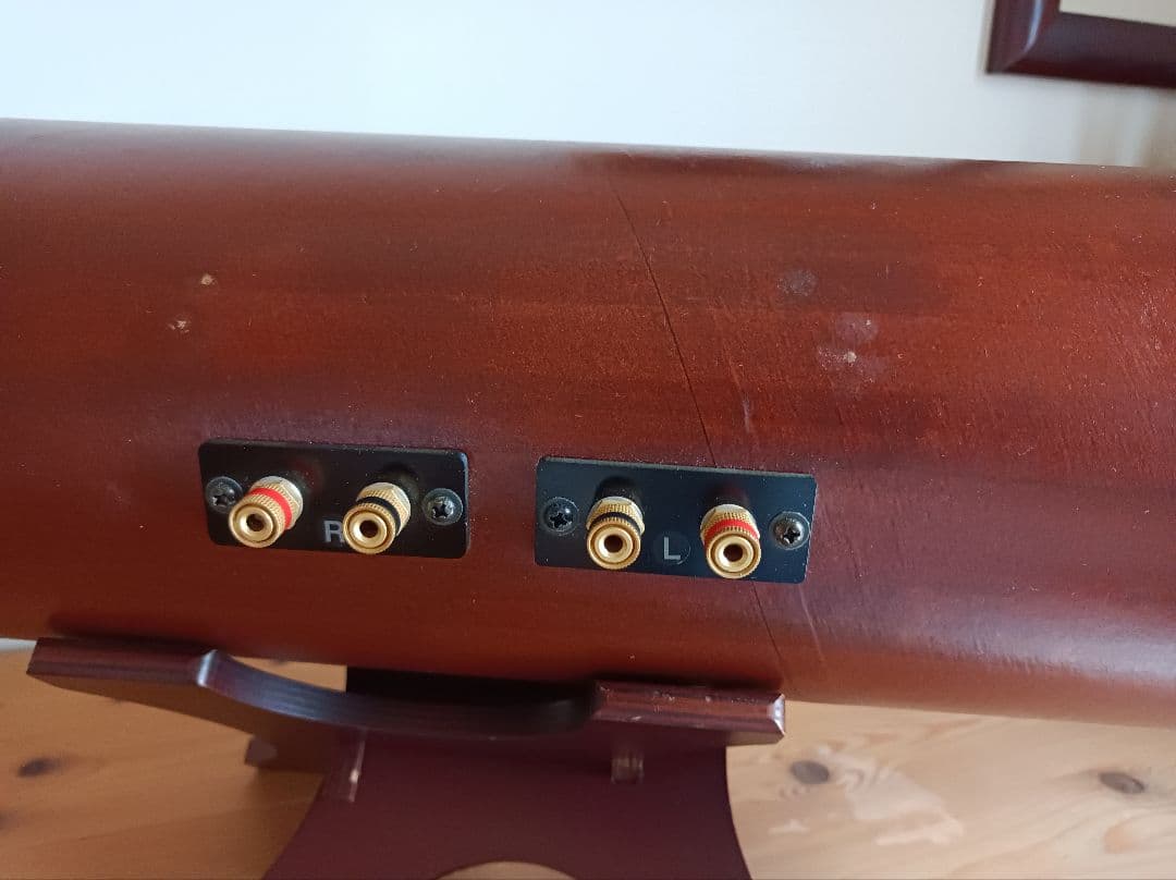 木製円筒形ウーファー スピーカー