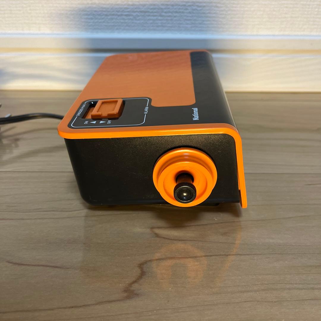 National【TG02 オレンジ パタパタ 目覚まし時計】置時計