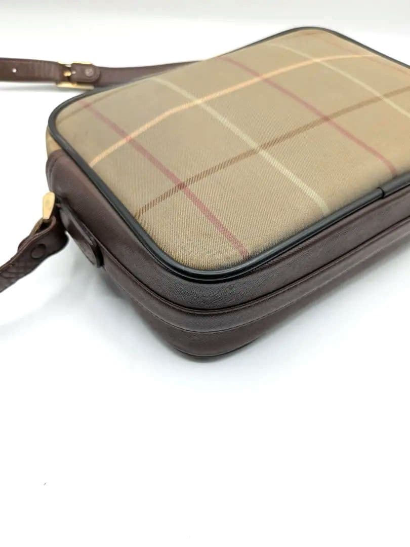 良品✨ バーバリー ショルダーバッグ キャンバス ベージュ 0LF