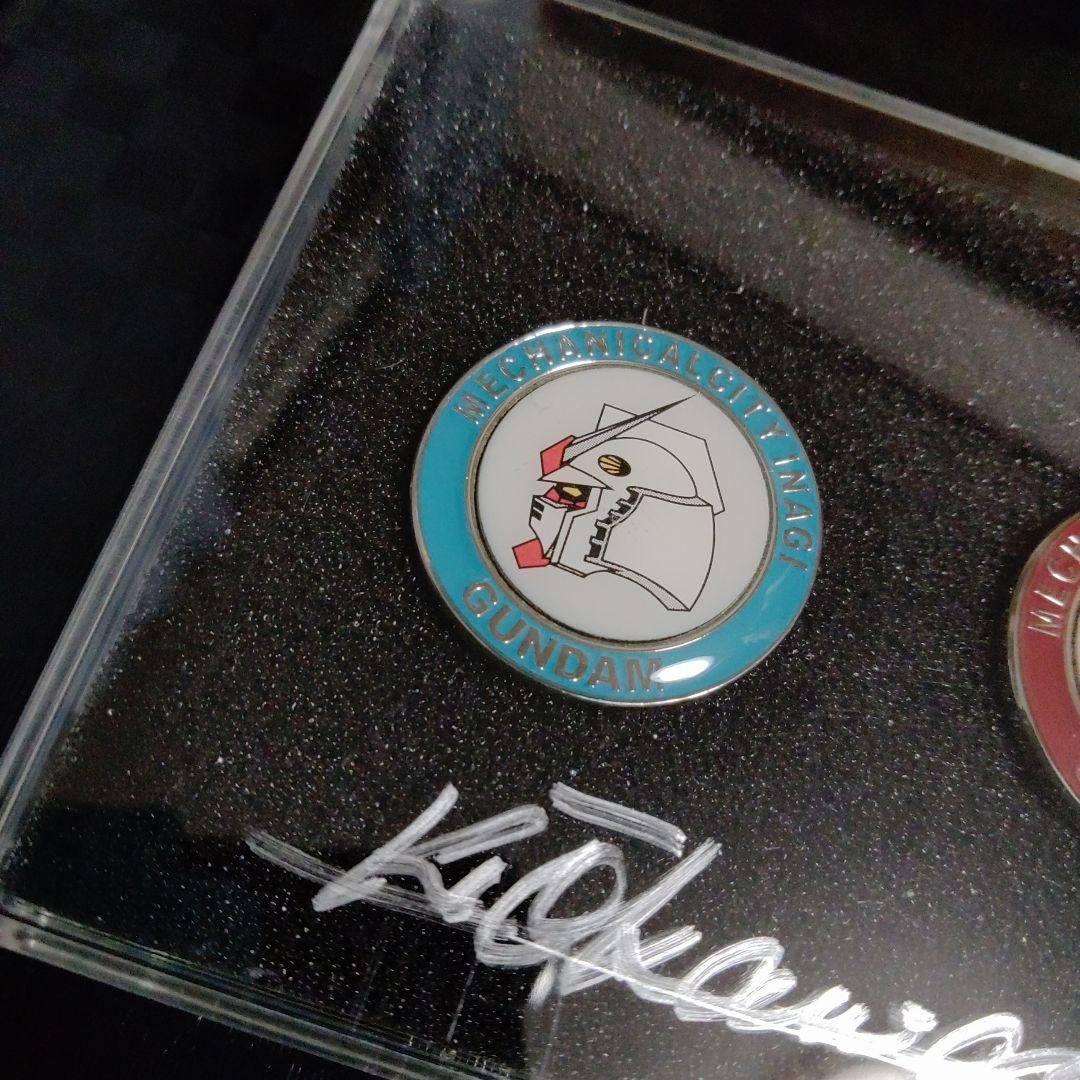 機動戦士ガンダム　大河原邦男　直筆サイン入りピンバッジセット　限定　レア　非売品