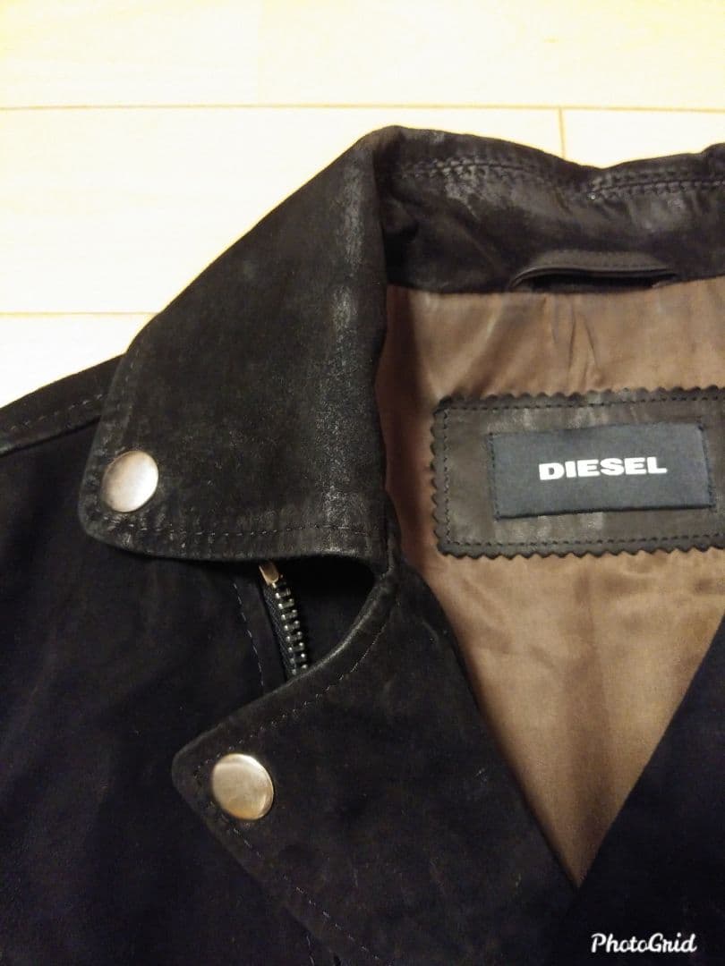 まるおDIESEL ディーゼル レザー ライダース ジャケット