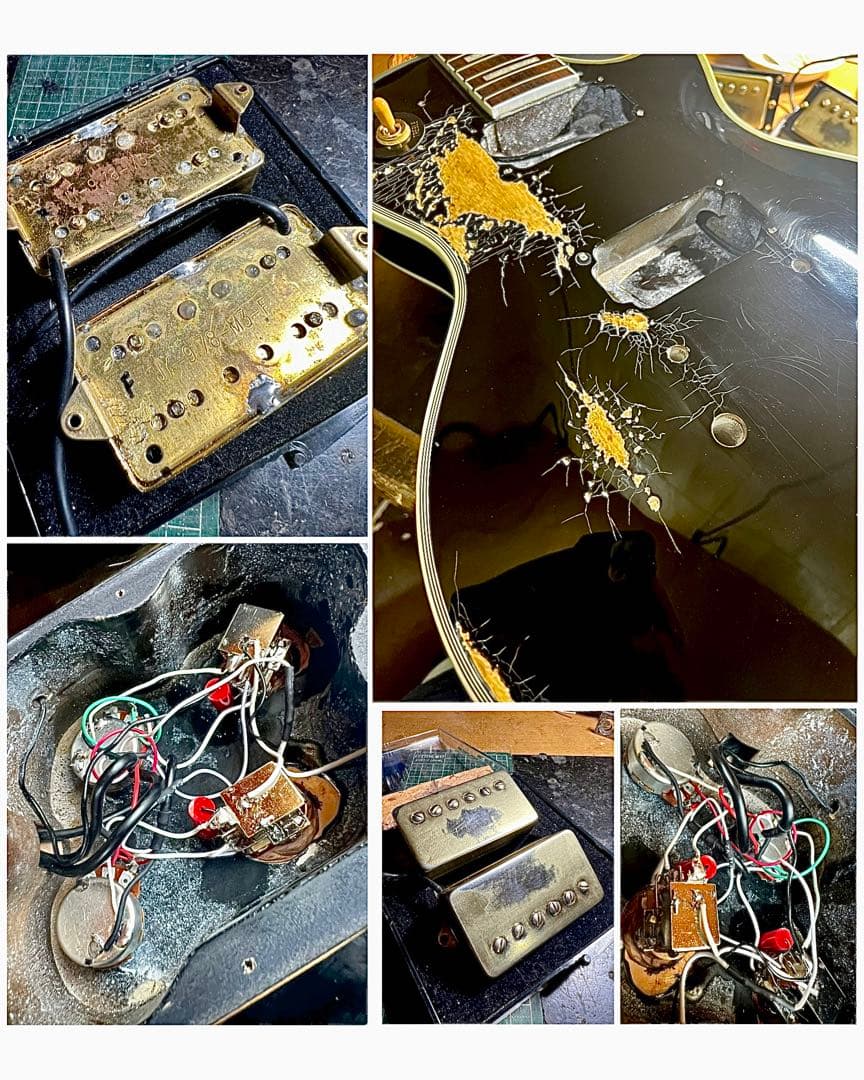 ハードレリック&エイジド レスポールカスタムタイプ/コイルタップ ゴールドパーツ