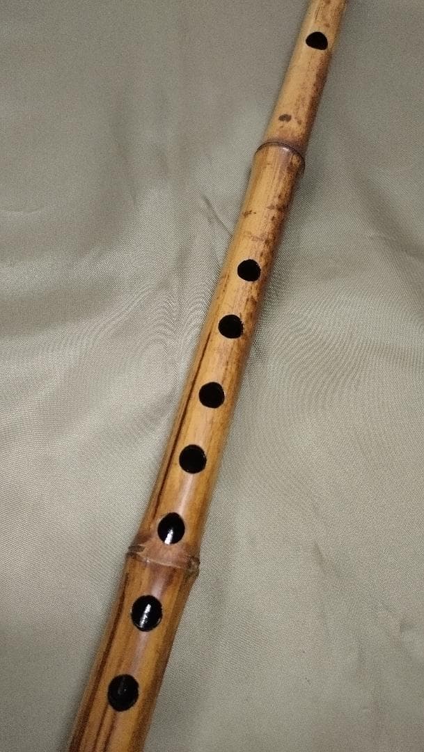 煤竹　真竹笛　古典調5本調子　篠笛　②