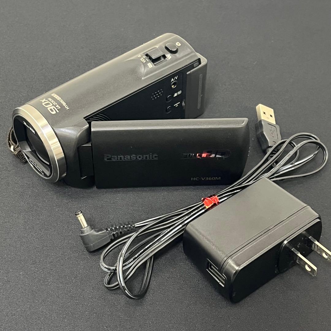 【動作確認済】Panasonic ビデオカメラ HC-V360M 充電器付き