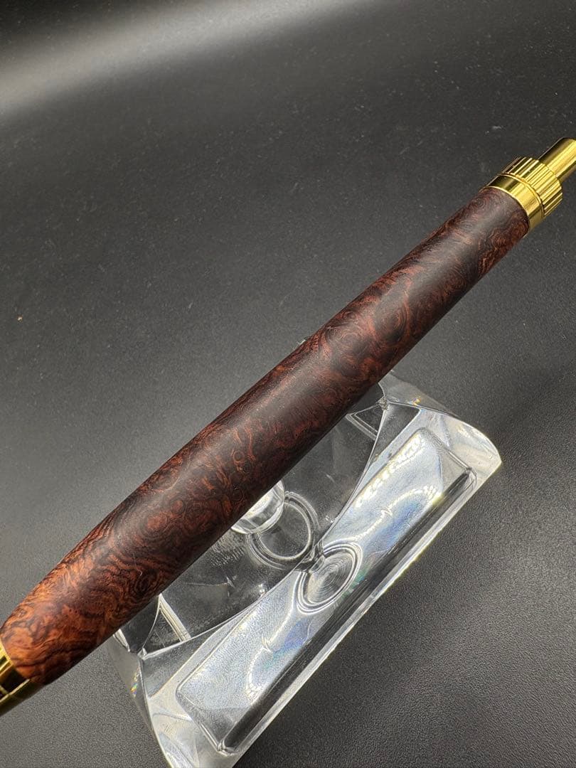 ア*ロ様 531超極上　ホンジュラスローズウッド　瘤杢　木軸シャーペン　ボールペ