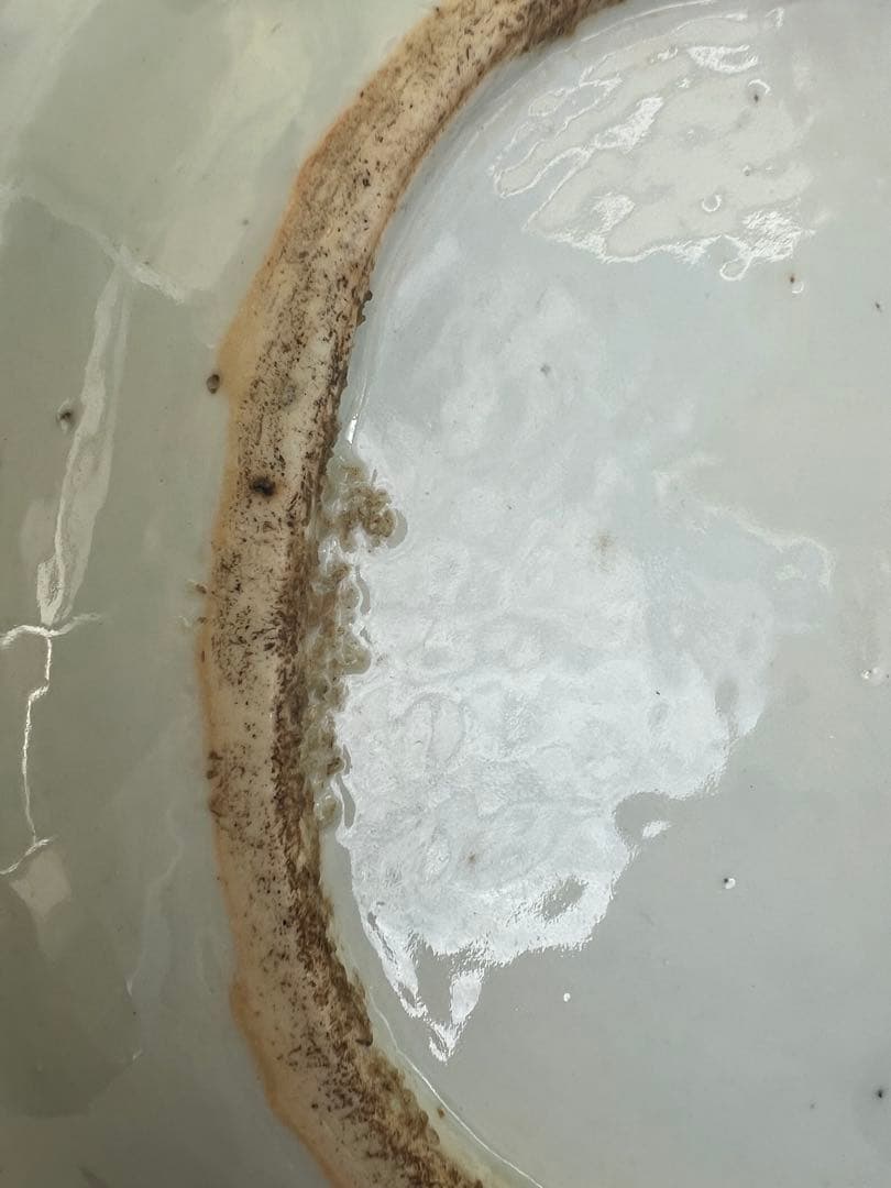 中国清時代骨董の風景画皿　アンティーク