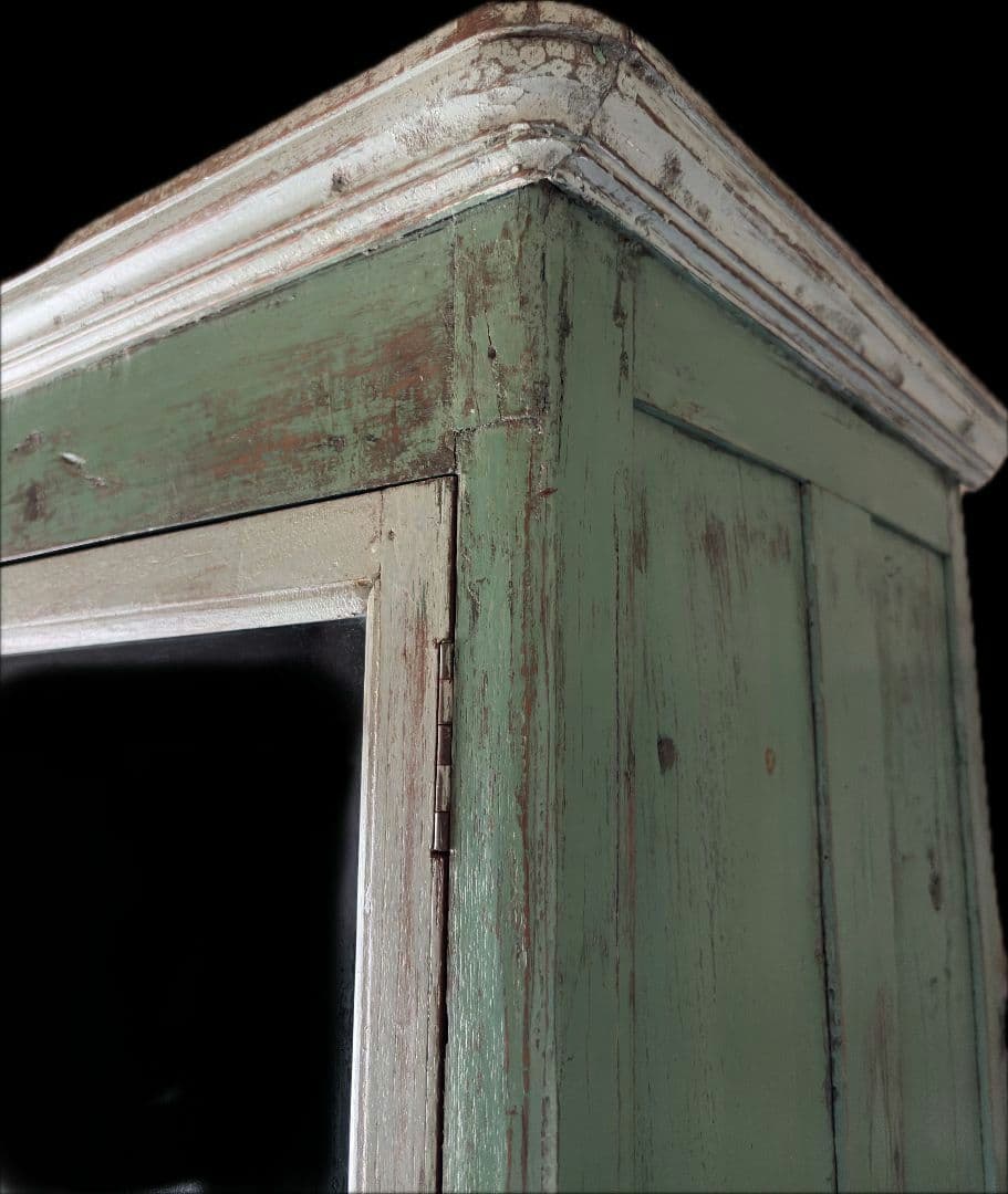 アンティーク キャビネット 民芸 家具 ビンテージ インド/フランス 食器棚