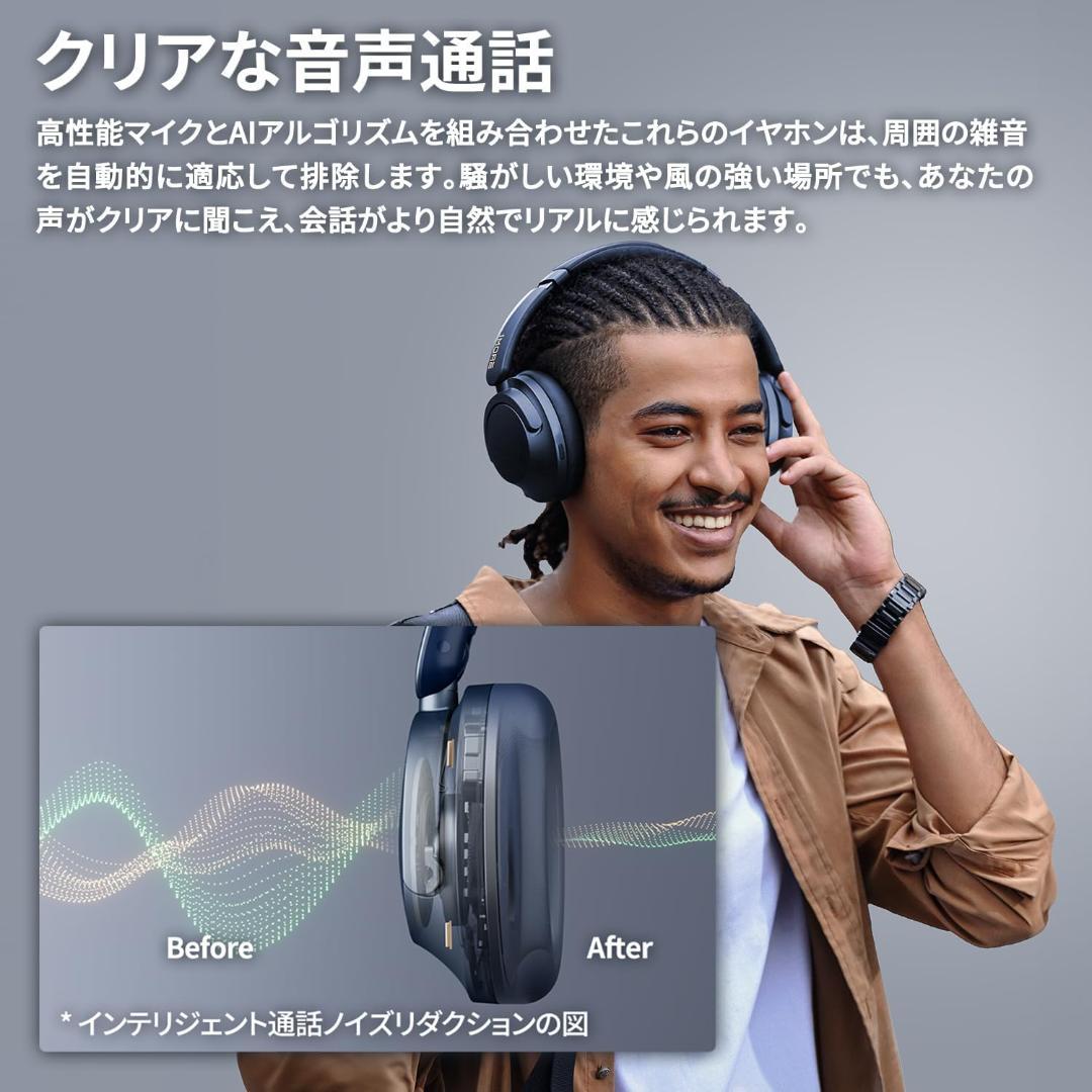 1MORE SonoFlow Pro ワイヤレスヘッドホン ブルー ANC