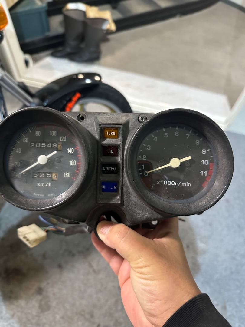 CB400T国内メーター実動CB400N 当時物