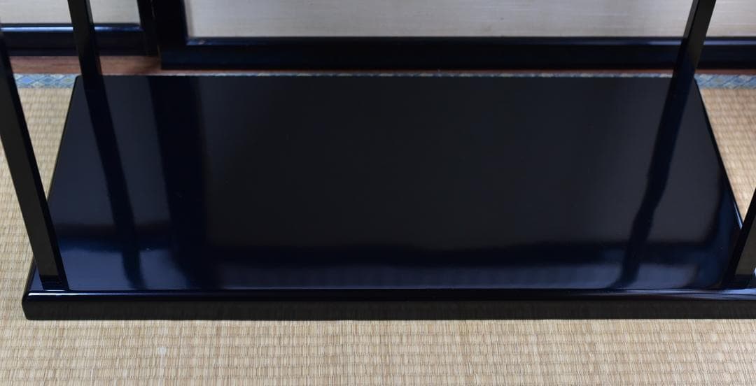 弘徳造　真塗台子組立式【極上品】飾り棚　お茶道具／共箱