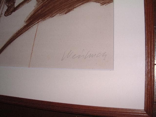 最終値下げ！クロード・ワイズバッシュのリトグラフ「バーレスク」、大判です