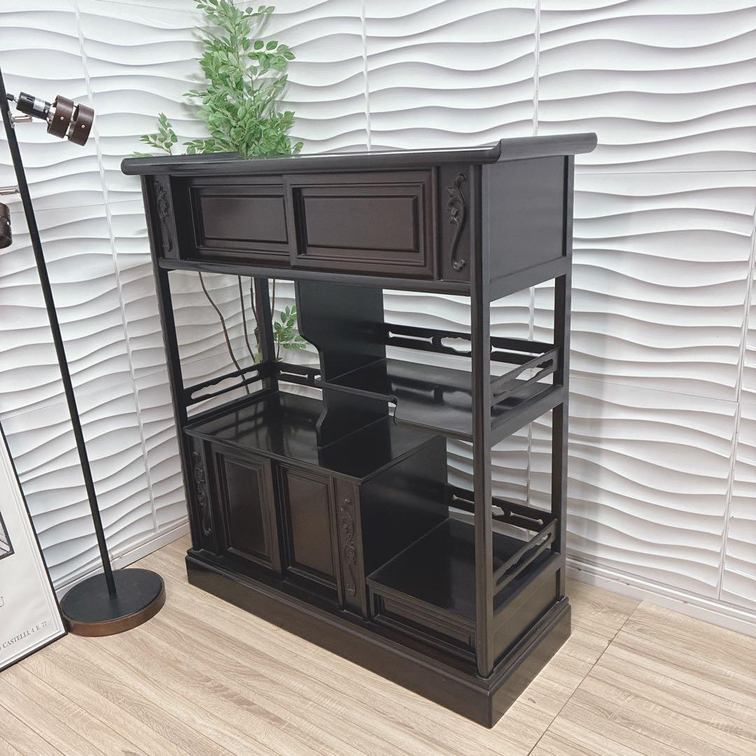 ◇大阪府全域 神戸市 配達料無料！◇唐木家具◇飾り棚◇茶棚◇アンティーク家具◇