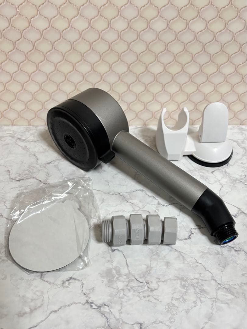 BathSpring マイクロナノバブル シャワーヘッド　シャワーホルダー付き