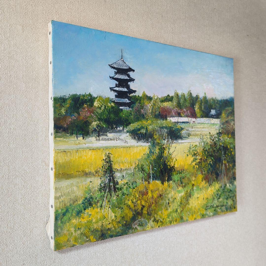 F8号油彩画（額縁入り)No.90