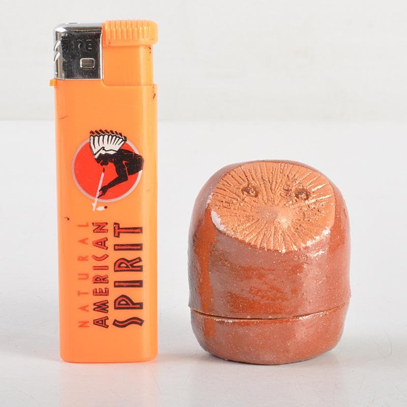 big boy 茶道具　楽焼　金井紫晴造　福郎香合　共箱　V　6336